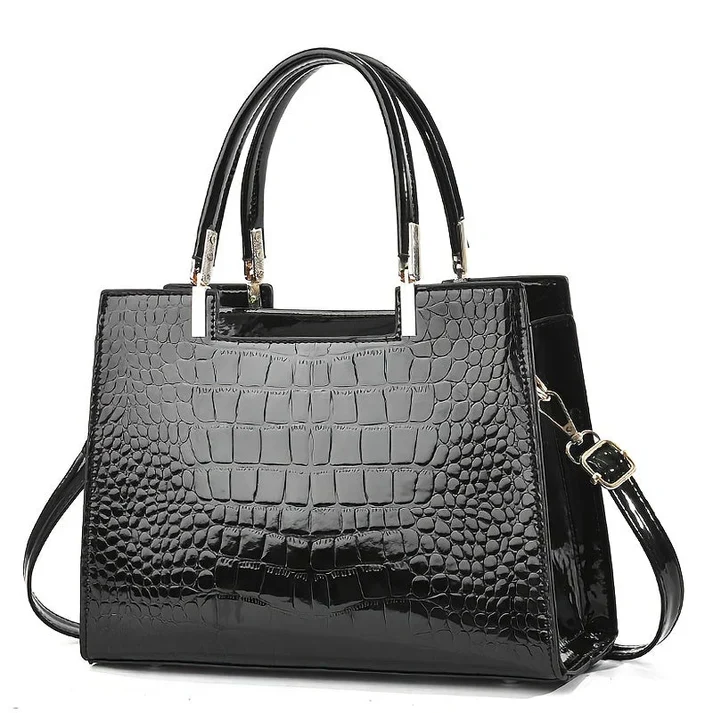 Frauen glänzende handtasche