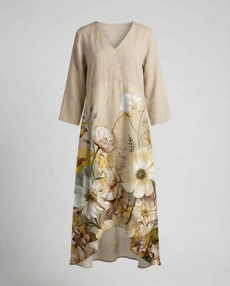 Boho Maxikleid Sommer Damen Taschen