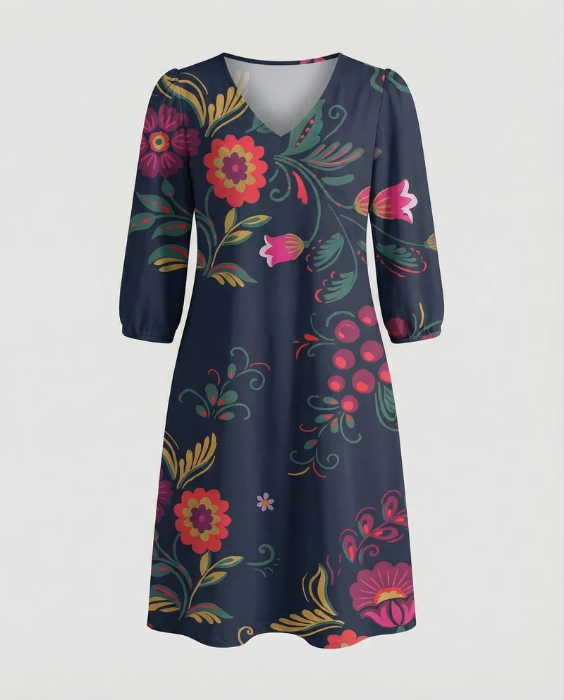 Boho Maxikleid Sommer Damen Taschen