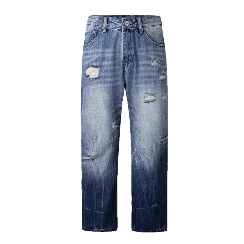 Damen Destroyed Baggy Jeans Nord Taschen