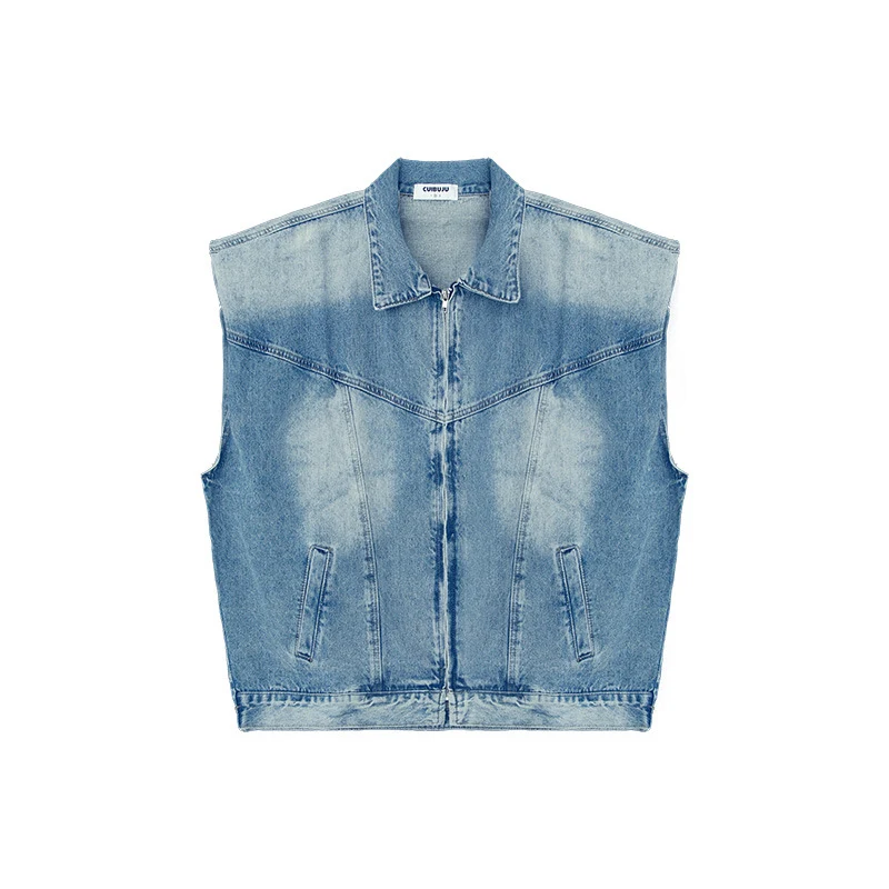 Damen Denim Weste Nord Taschen