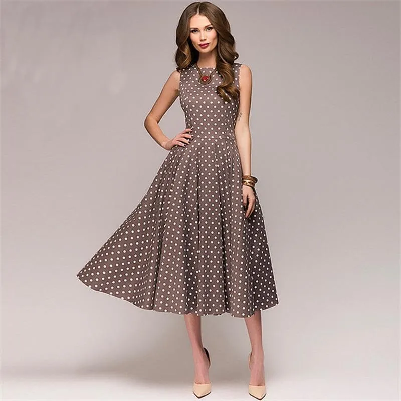 Vintage Gepunktetes Kleid Ferna