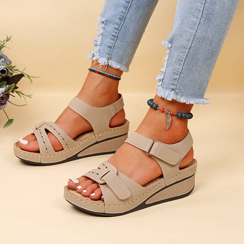 Damen orthopädische Komfortsandalen mit verstellbaren Riemen und anatomischem Fußbett Nord Taschen