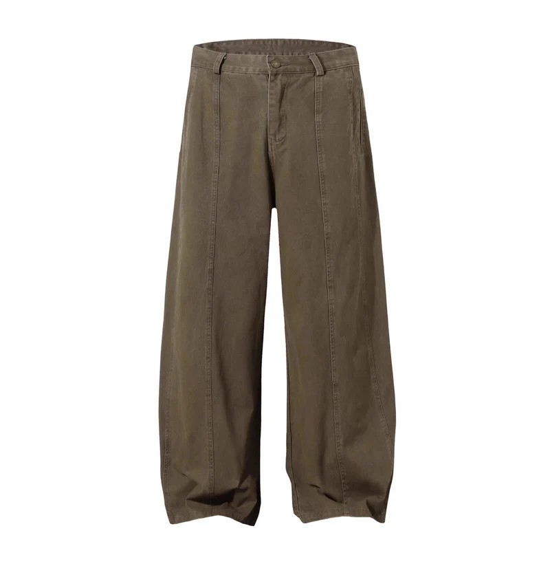 Damen Weitgeschnittene Hose mit Bundfalten Nord Taschen
