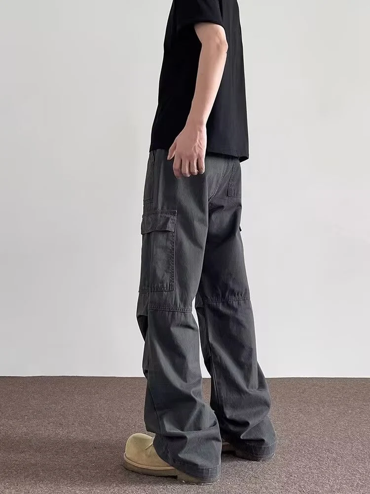Herren Lässige Oversized Cargo-Hose Nord Taschen