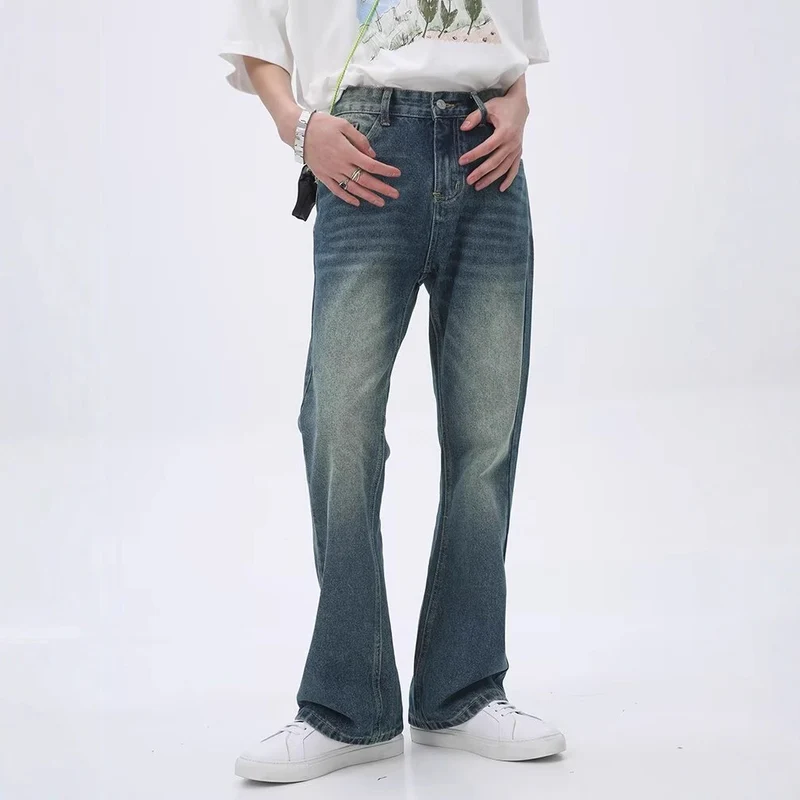 Herren Lässige Hochtaillierte Jeans Nord Taschen