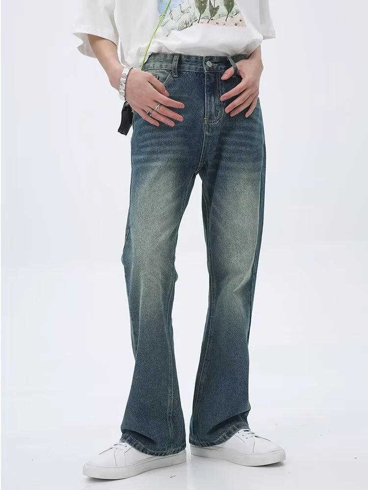 Herren Lässige Hochtaillierte Jeans Nord Taschen