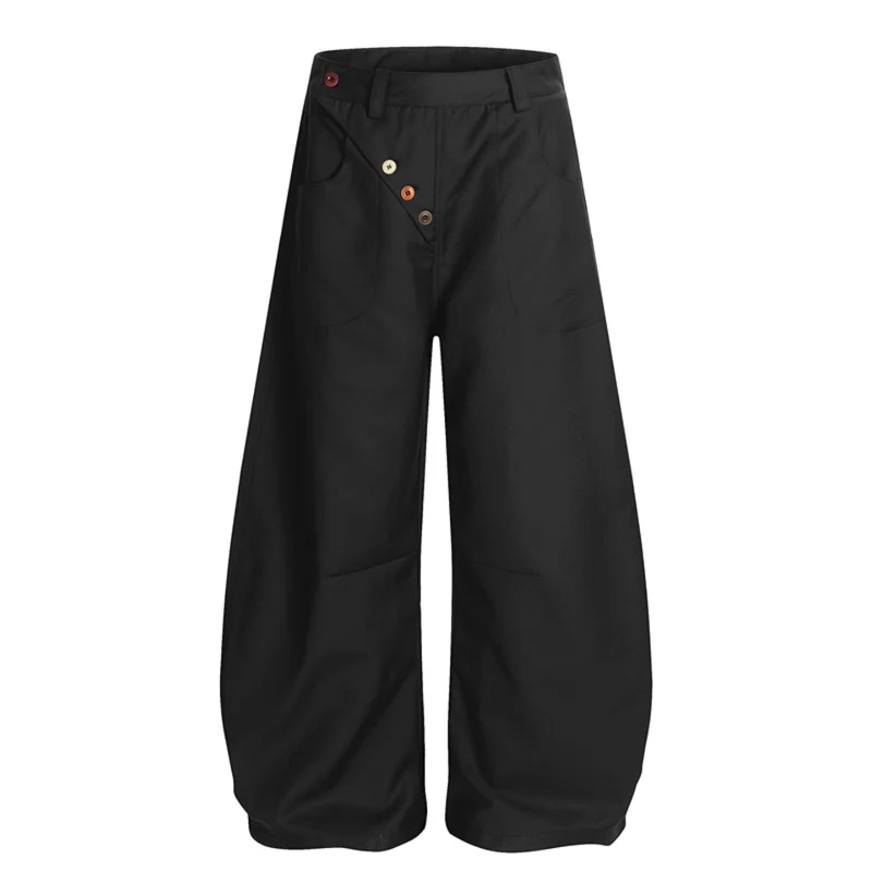 Damen Modische Weitbein-Hose Nord Taschen