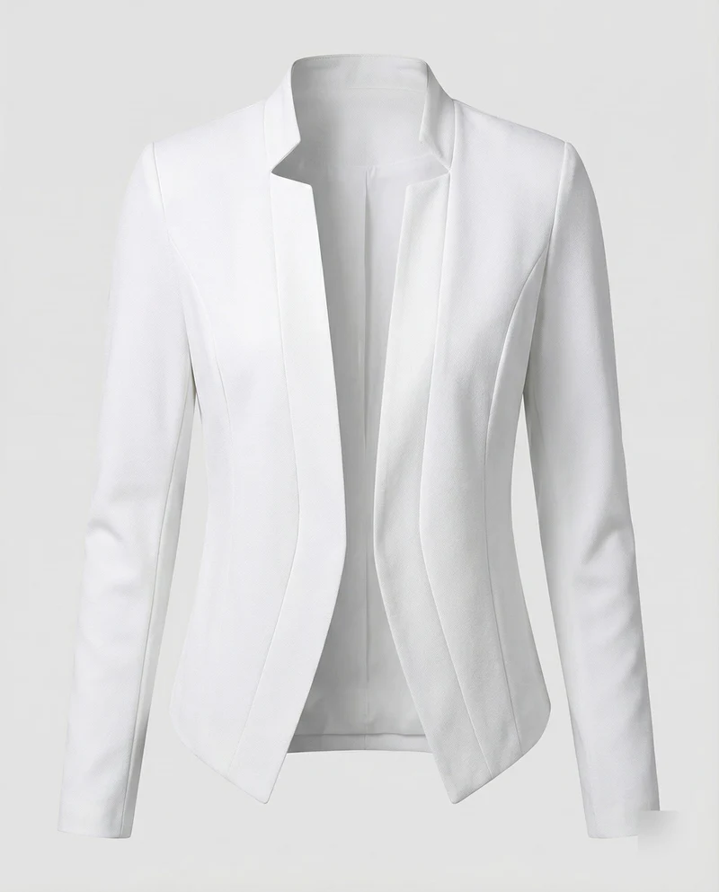 Damen Cleane Stehkragen Sakko-Blazer