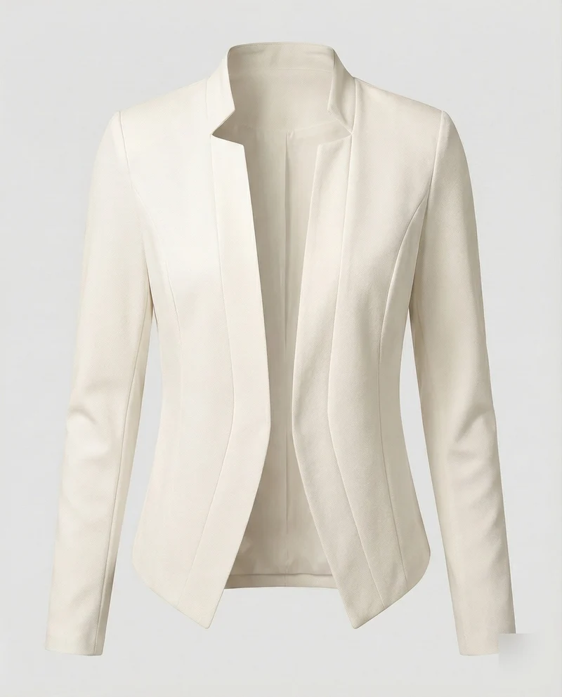 Damen Cleane Stehkragen Sakko-Blazer
