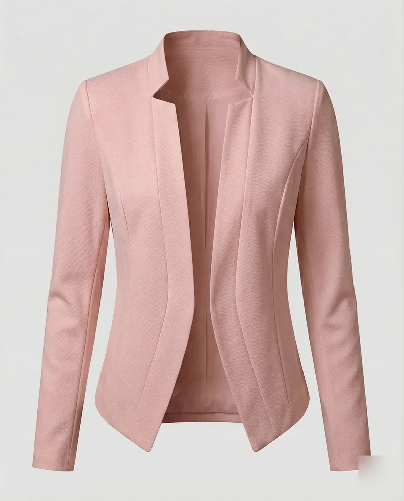 Damen Cleane Stehkragen Sakko-Blazer