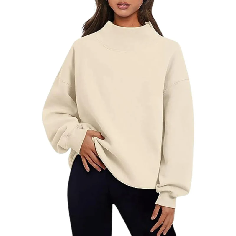 Sweatshirt Locker Sitzender Damenpullover