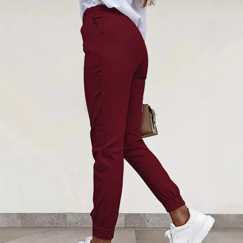 Damen bequeme Slim-Fit Chino-Hose