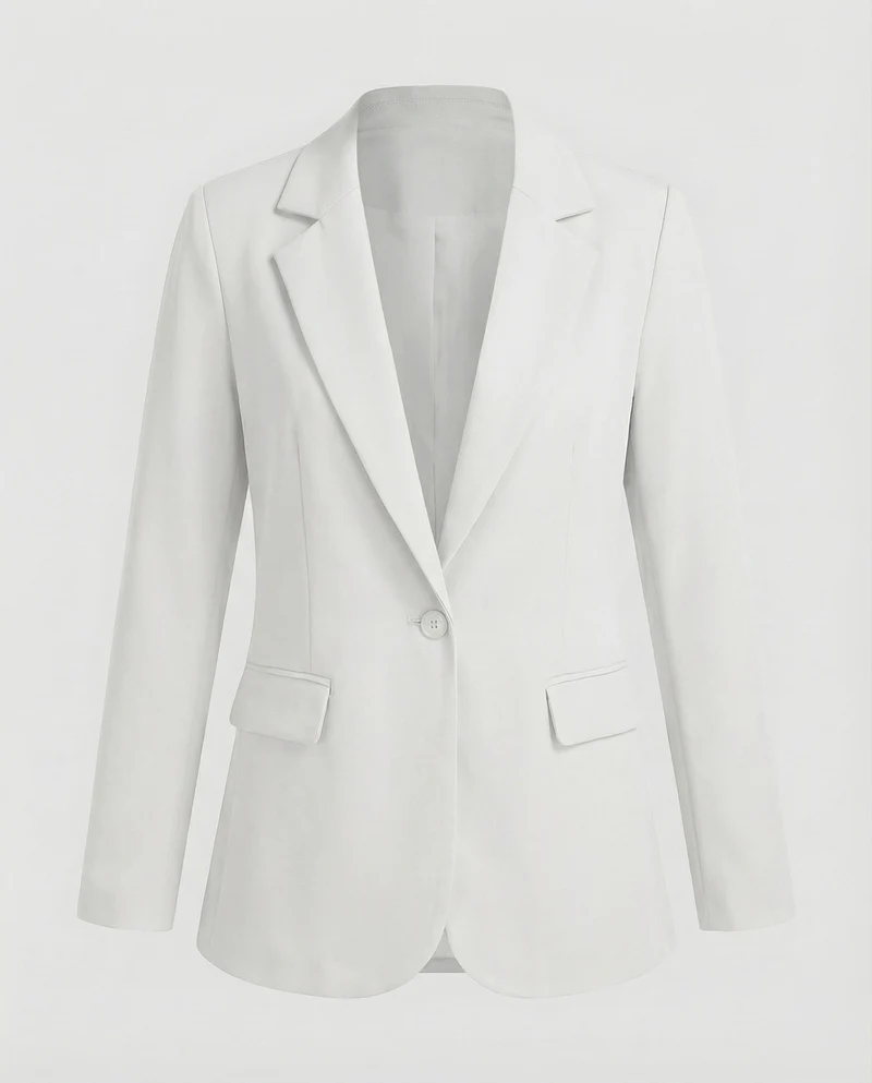 Damen Formelle Reverskragen Longblazer