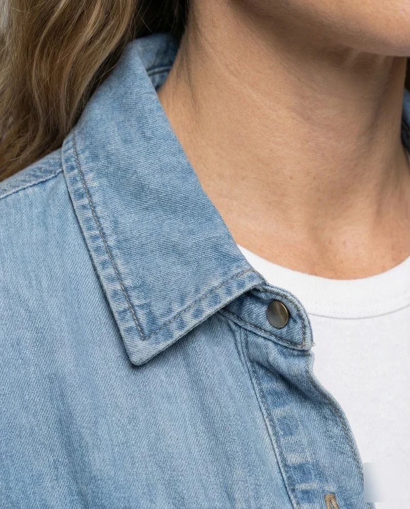 Damen Jeanshemdjacke Oversize
