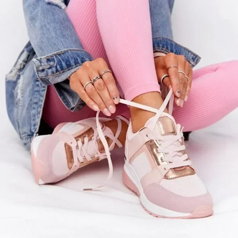 Plattform Sneaker Damen - Leichte Freizeitschuhe