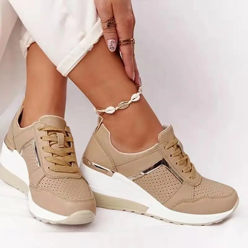Plattform Sneaker Damen - Leichte Freizeitschuhe