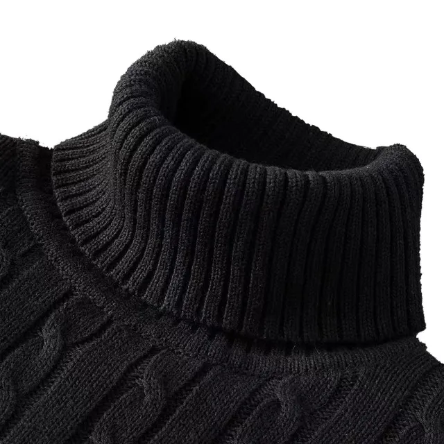 Kuscheliger Herrenpullover mit trendigem Rollkragen - Wintersaison 2024