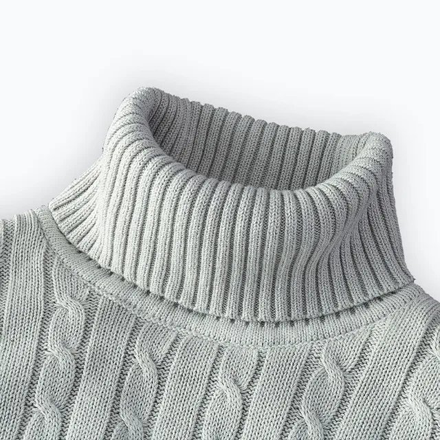Kuscheliger Herrenpullover mit trendigem Rollkragen - Wintersaison 2024