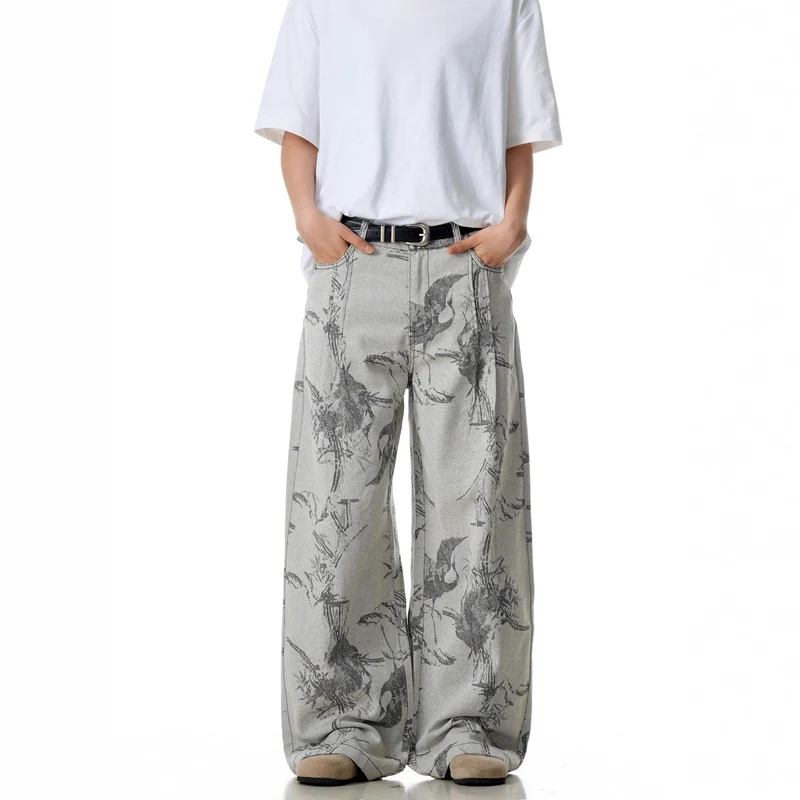 Damen Weitgeschnittene Designer-Jeans Nord Taschen