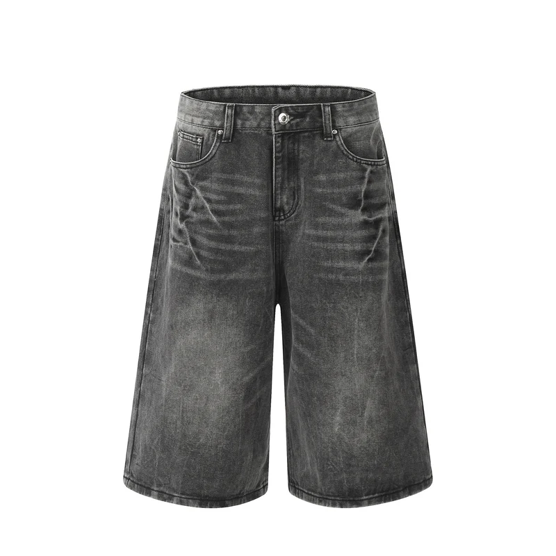 Damen Weitgeschnittene Denim-Culotte Nord Taschen