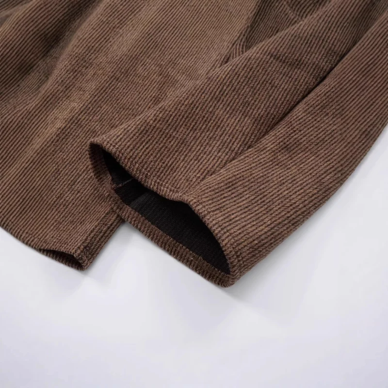 Damen Weitgeschnittene Cord-Hose mit elastischem Bund Nord Taschen