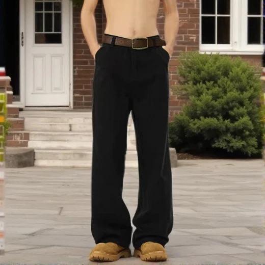 Damen Weitgeschnittene Chino-Hose Nord Taschen 1787982037