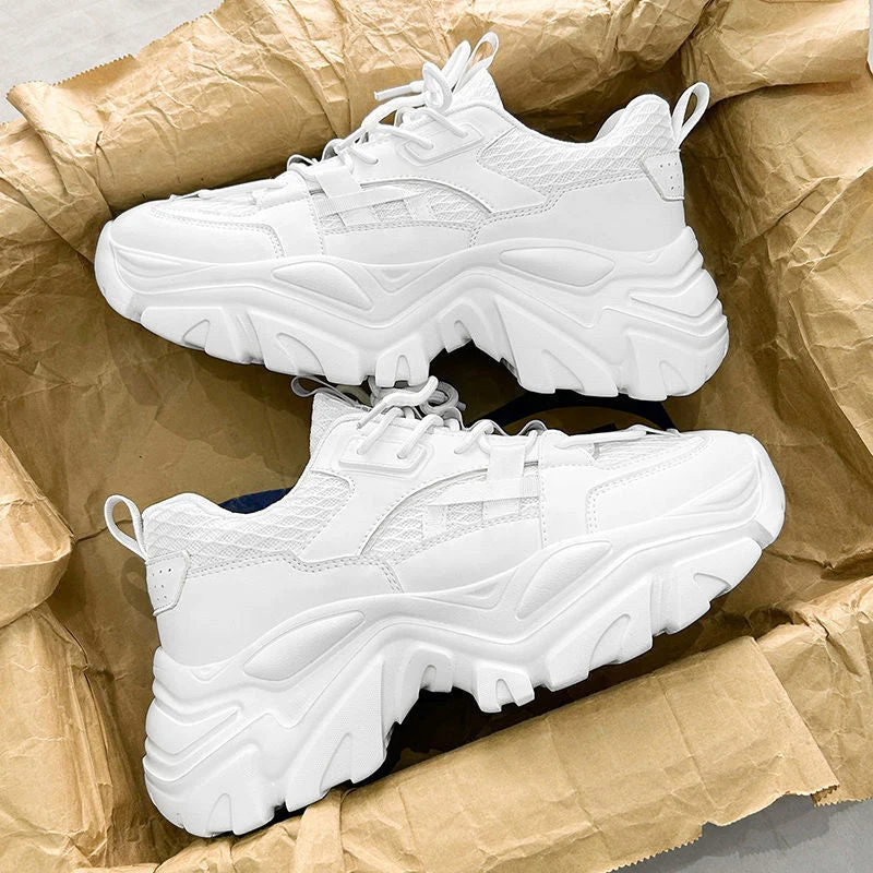 Damen Sportliche Chunky Sneakers mit stabiler Profilsohle