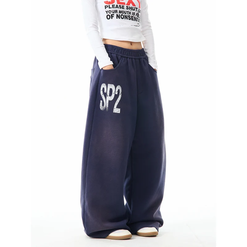 Damen Bequeme Oversized Freizeithose Nord Taschen
