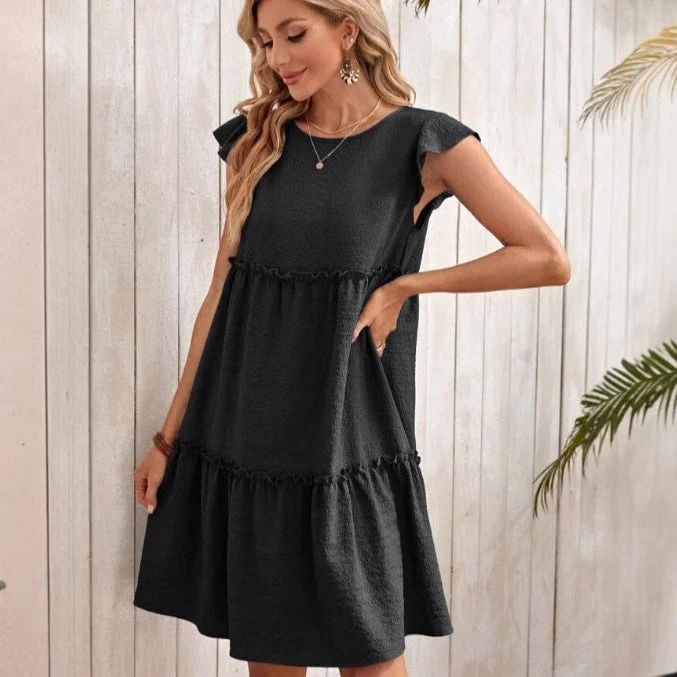 Damen lässiges Sommerkleid Nord Taschen