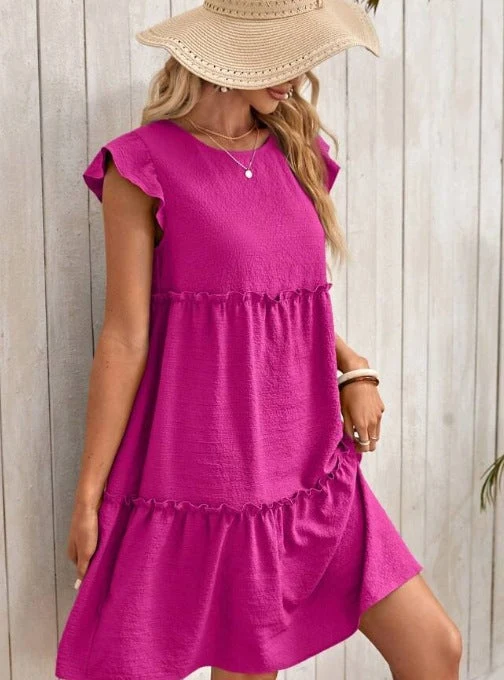 Damen lässiges Sommerkleid Nord Taschen