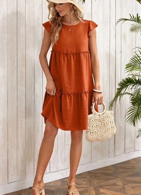 Damen lässiges Sommerkleid Nord Taschen