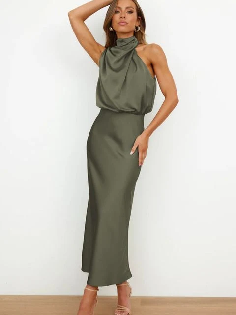 Glamouröse Halter Abendkleid