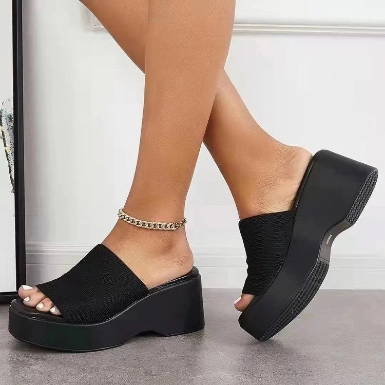 Damen Komfortable Blockabsatz-Sandalen mit breitem Riemen