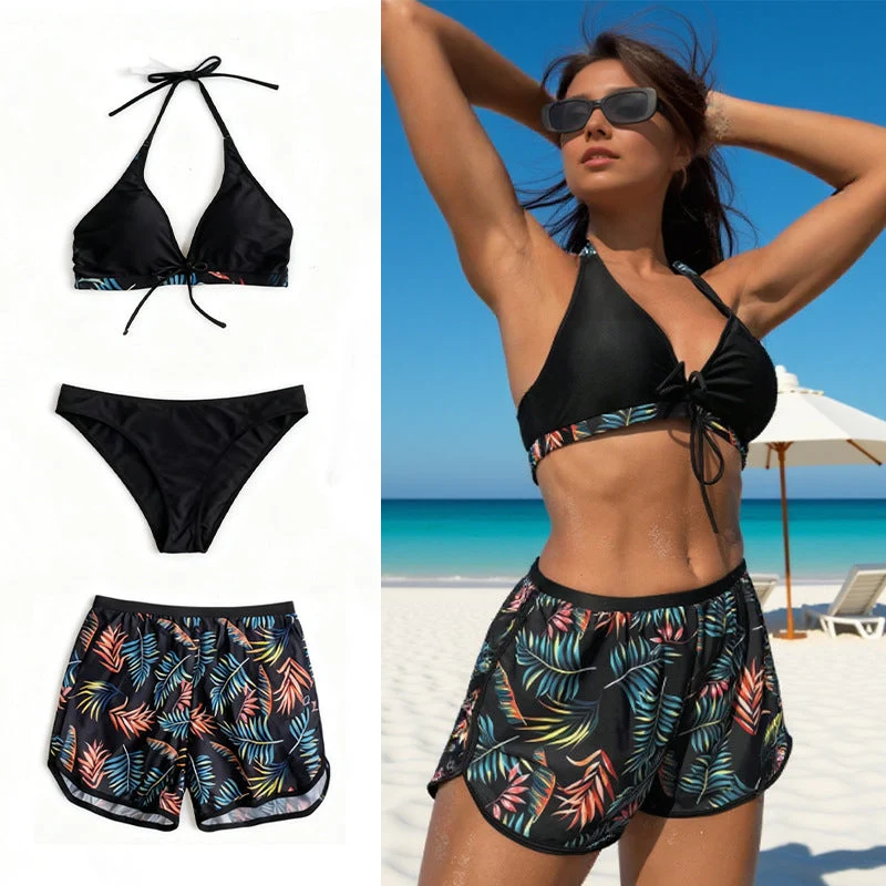 Damen Bikini-Set mit verstellbaren Trägern und Floral-Print Nord Taschen