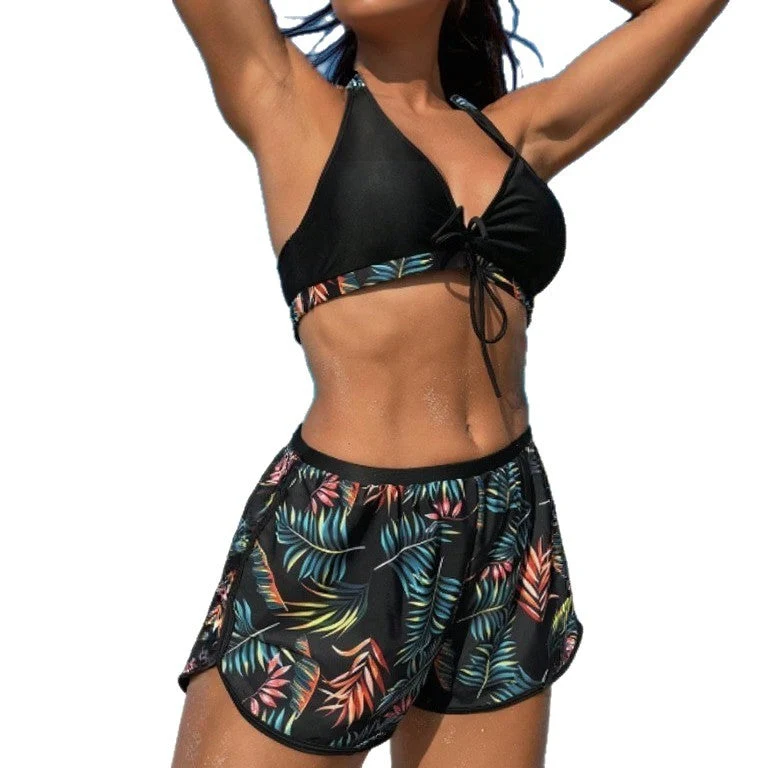 Damen Bikini-Set mit verstellbaren Trägern und Floral-Print Nord Taschen