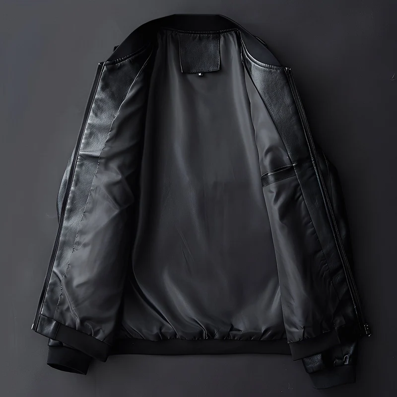 Stylische Biker-Lederjacke für Männer