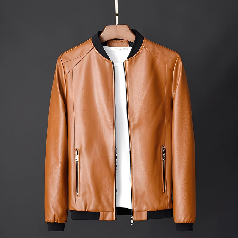 Stylische Biker-Lederjacke für Männer