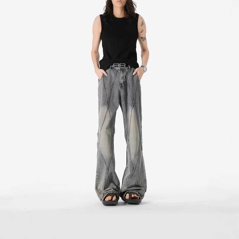 Damen Modische Denim-Hose mit innovativem Schnitt Nord Taschen