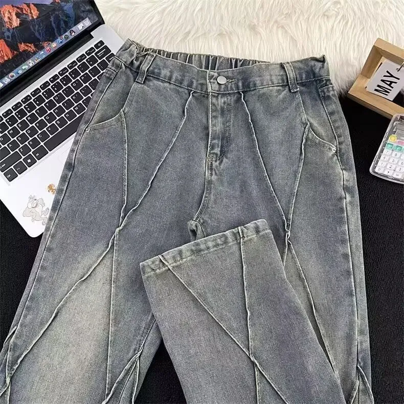 Damen Modische Denim-Hose mit innovativem Schnitt Nord Taschen
