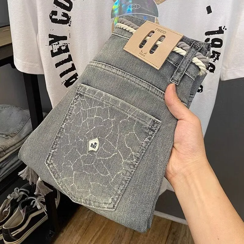 Damen Modische Denim-Cargo-Hose Nord Taschen