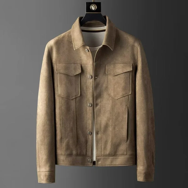 Klassische Wildlederjacke für Männer