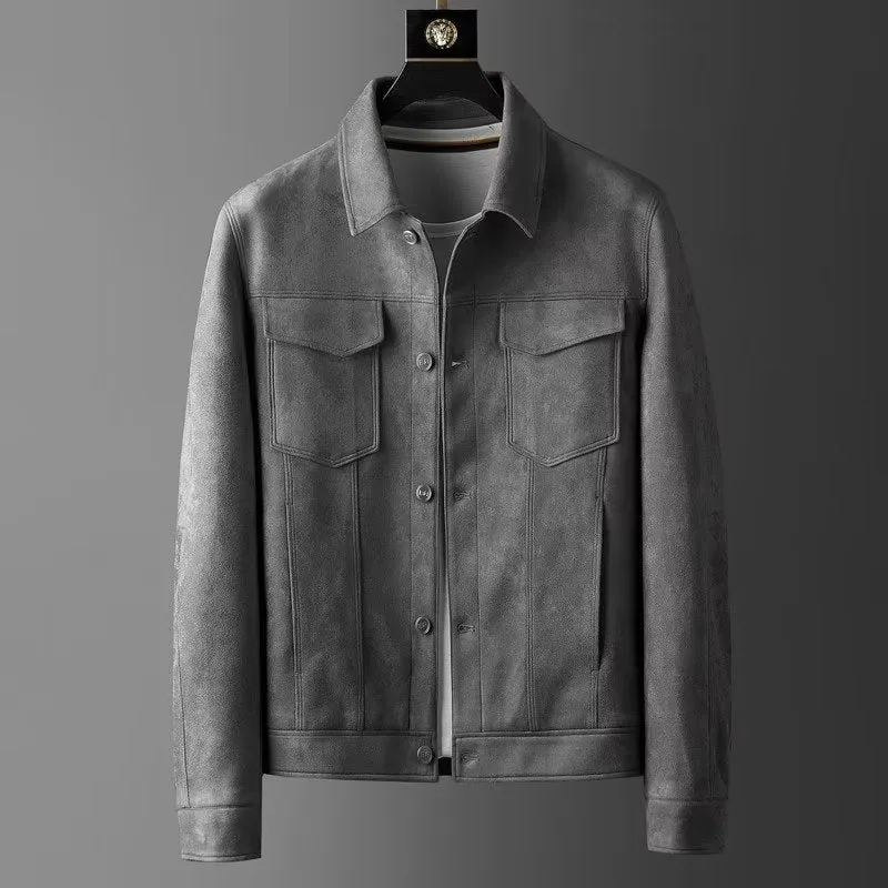Klassische Wildlederjacke für Männer