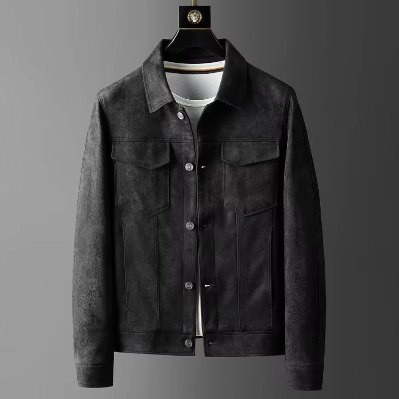 Klassische Wildlederjacke für Männer