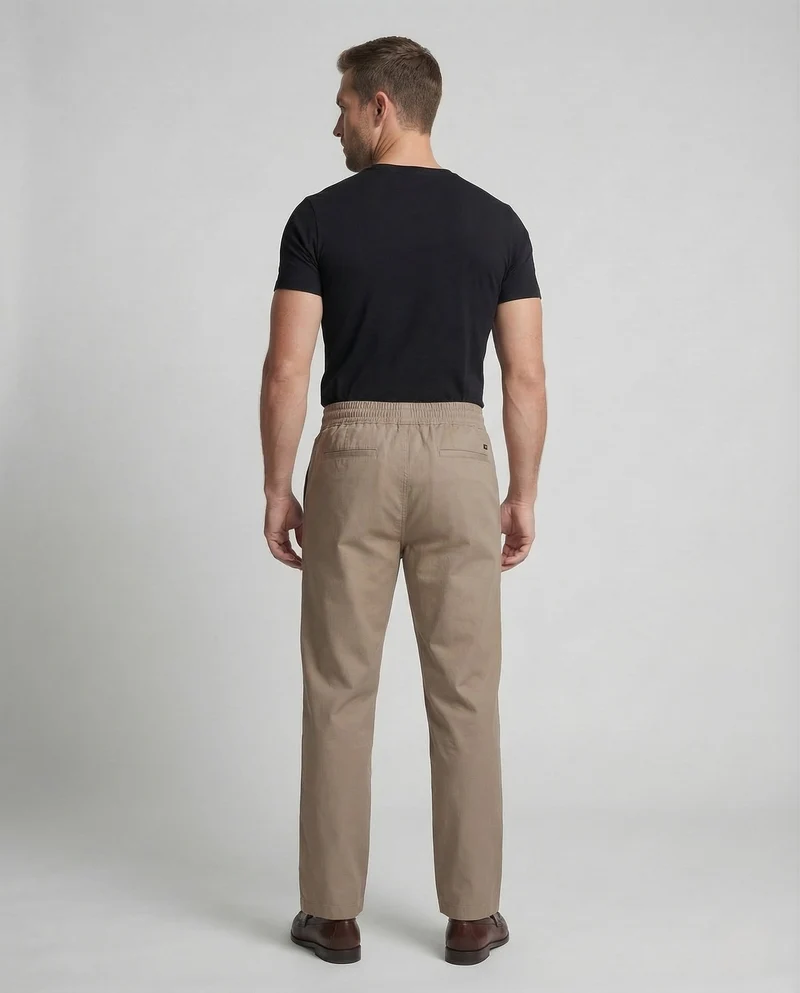 Herren Freizeithose Baumwollmix Elastischer Bund