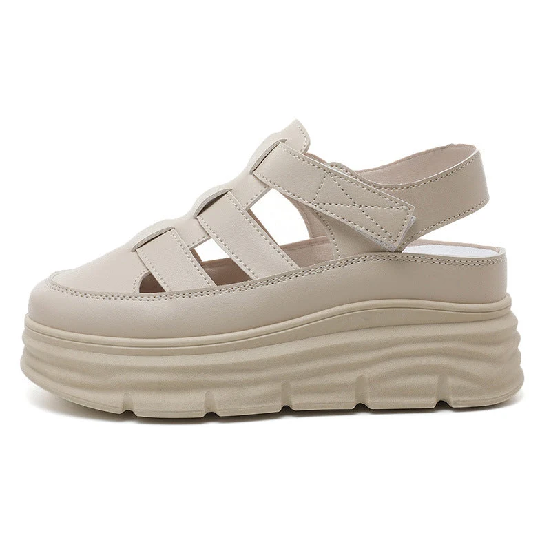 Damen luftige Plateau Sandalen Nord Taschen