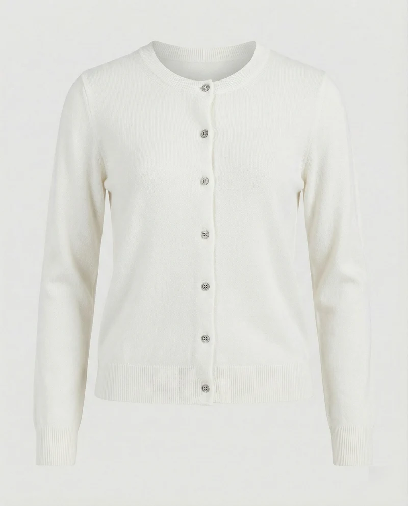 Damen Feinstrick Cardigan mit Knopfleiste und weichem Material