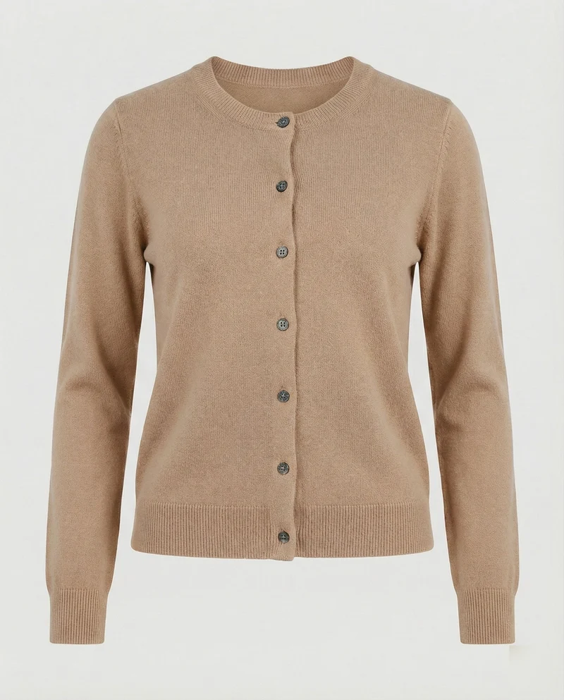 Damen Feinstrick Cardigan mit Knopfleiste und weichem Material