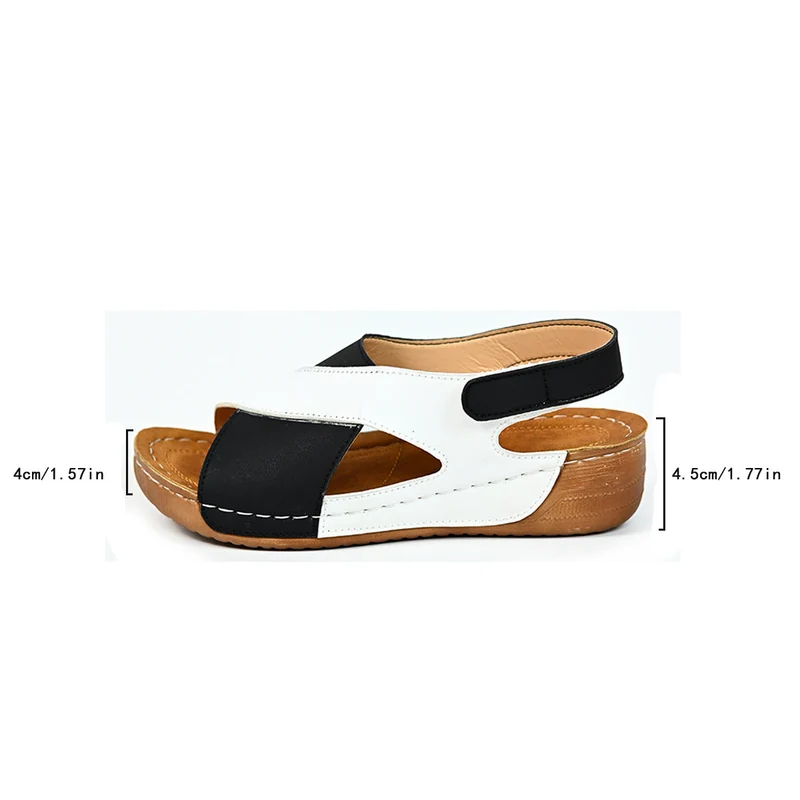 Damen Bequeme Sandalen mit geflochtenem Riemen und bequemem Fußbett