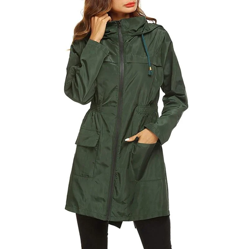 Leichte Regenjacke für Damen mit Kapuze
